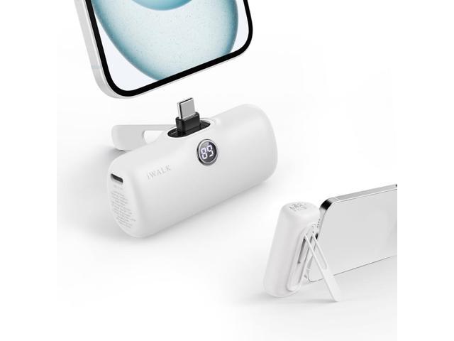 iWALK Portable Charger for iPhone 15 iPhone 16 Series, 20W PD Fast Charging USB-C Power Bank, LED Display, 5000mAh Battery Pack Compatible with...