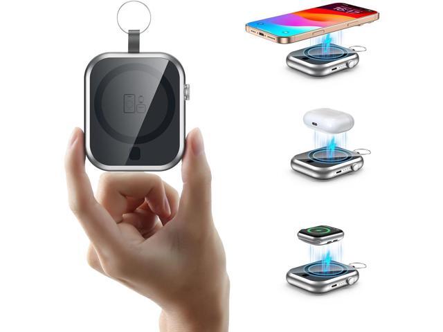 Magnetic Power Bank 10000mAh with Detachable Lanyard-3-in-1 Magnetic Wireless Charger,22.5W PD Fast Charging,Compact Portable Battery Pack for...