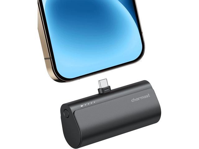 Charmast Small Portable Charger for iPhone 16/15, 5000mAh Ultra-Compact 20W PD Fast Charging USB C Power Bank Mini Battery Pack Compatible with...