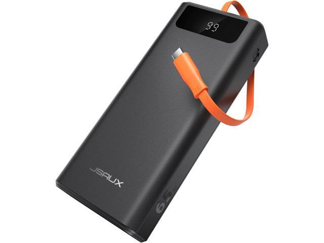 JSAUX Power Bank 20000mAh 65W with USB C Charging Cable, USB C Laptop Portable Charger PD3.0 External Battery Pack for Steam Deck, iPhone 16/15/14,...