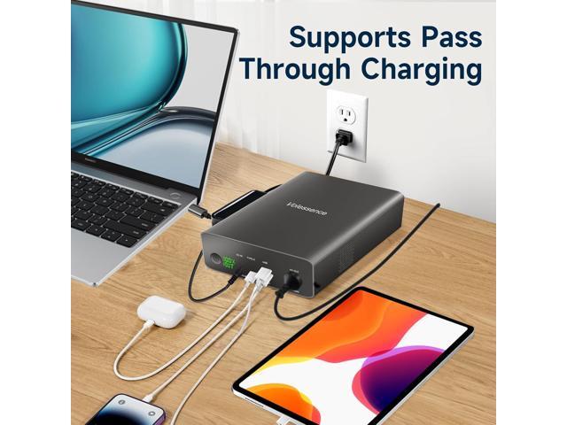 Portable Power Bank with AC Outlet 130W, Rechargeable Backup Lithium Polymer Battery Pack 80000mAh/296Wh High Capacity with USB C Output 100W Power...