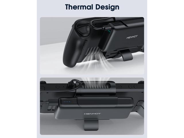65W Power Bank Compatible with Steam Deck/OLED, Laptop Power Bank 20000mAh PD 3.0 Portable Battery Bank with Removable Back Mount, External Battery...
