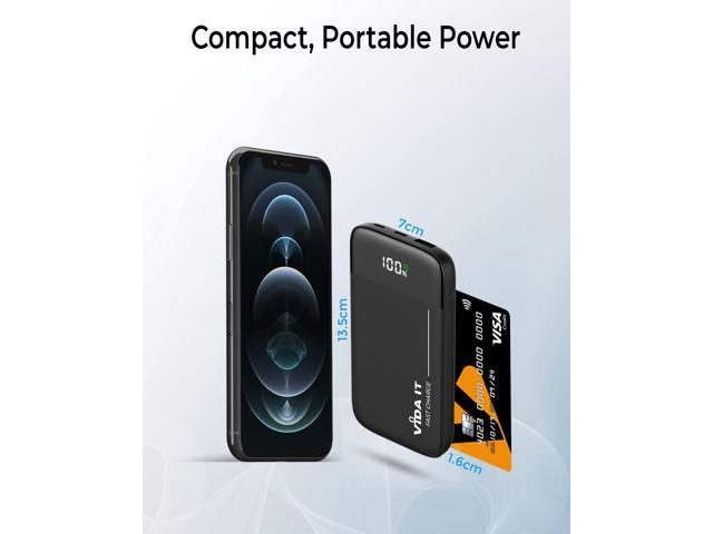 Vida IT Long Lasting Power Bank Battery Pack for Heated Jacket Vest Scarf Coat 10000mAh DC USB Portable Charger for iPhone Samsung Phones with LED...