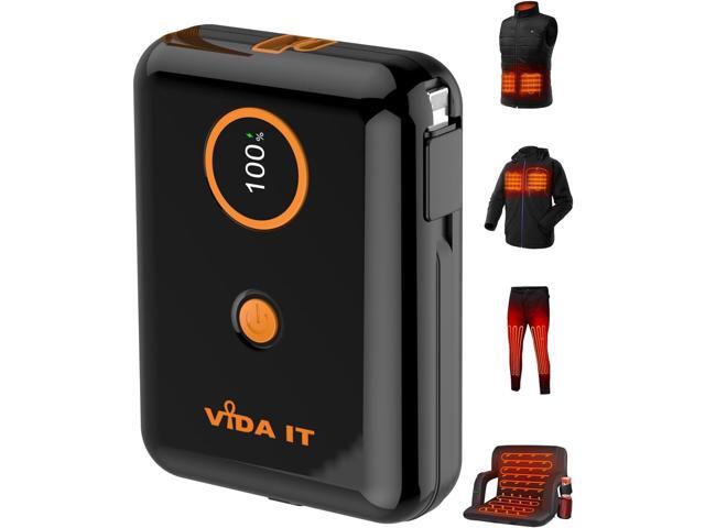 5V 2A Power Bank for Heated Jacket, Heated Vest Battery Pack 10000mAh Portable USB Charger, Power Pack for Heated Stadium Seat Chair, Mobile Phone...