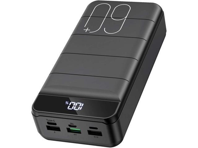Portable Charger Power Bank 60000mAh 22.5W USB C Fast Charging Battery Bank with 4 Outputs & 3 Inputs LED Display Huge Capacity External Battery...