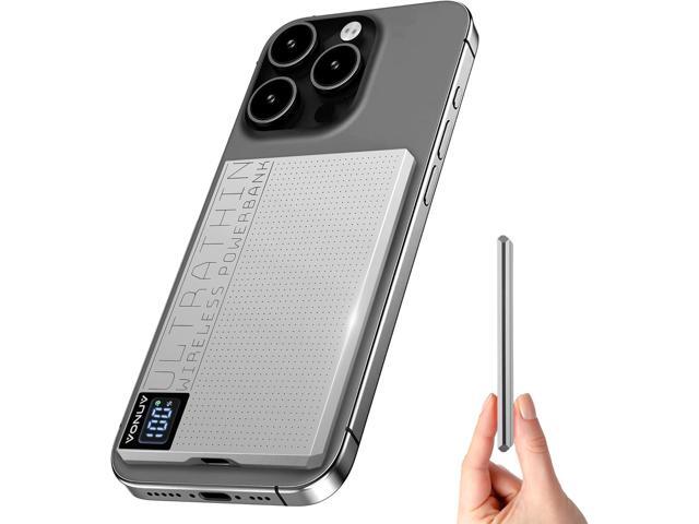 Magnetic Portable Charger 5000mAh with 15W Wireless & 20W PD Fast Charging,Ultra-Slim Travel-Ready Design,LED Display & Premium Metal...