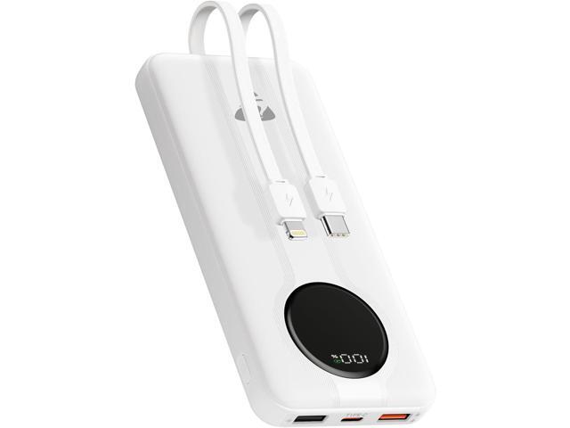 Aioneus Power Bank, Portable Charger with Built in Cable 10,000mAh 22.5W Fast Charging Power Bank for Camping USBC in & Out Battery Pack for iPhone...