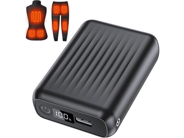 ./ Heated Vest Battery Pack for ORORO, for Venustas, Power Bank with LED Display and 2 Adapter Cables for Heated Vests, Jackets, and Hoodies