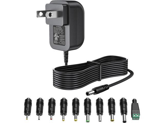 15V 1A Power Supply 15 Volt Charger 1000mA 15W Max Regulated Switching AC to DC Cord Adapter with 10 Replacement Connector 100V - 240V Input...