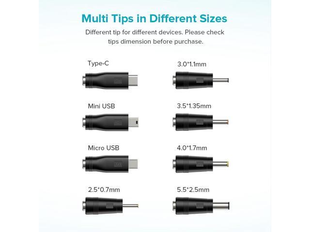 POWSEED 15W 5V 3A 2A 1A Power Supply Adapter USB C Wall Charger Cord for Android Tablets Phone Webcam Digital Cameras Routers Toys Recorder...