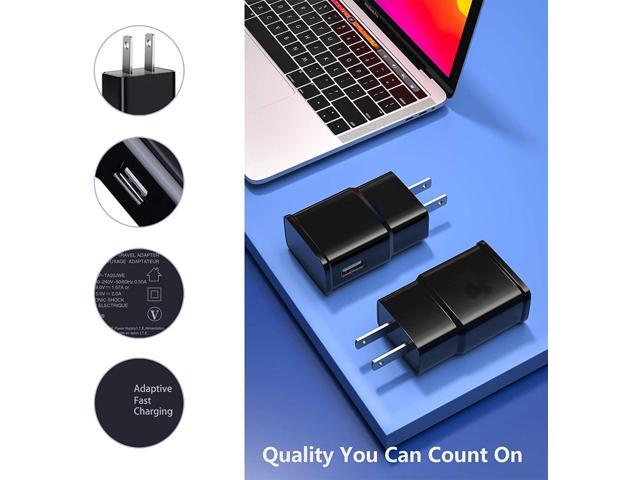 6-Pack Type C Charger Fast Charging Block, Android Phone Rapid USB Wall Charger Compatible with Samsung Galaxy S21/S20/S10/S10e/S10 Plus/S9/S9...
