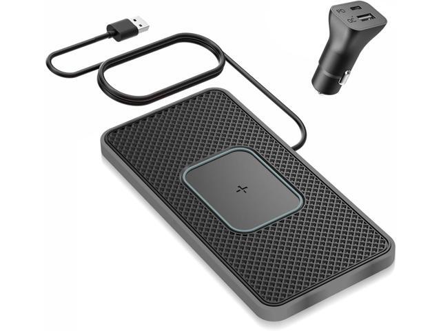 Wireless Charger Car Charging pad,SANMIDO Fast Wireless Phone Charger Cell Phone Non Slip Cordless Charging mat Compatible with iPhone...