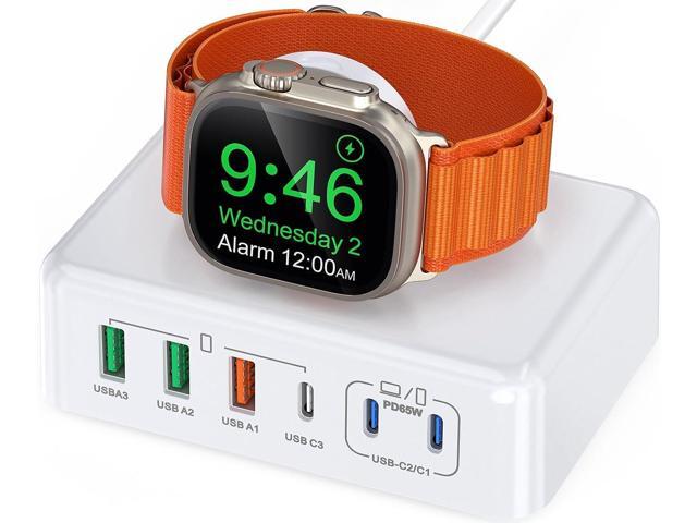 170W USB C Charging Station Block, Travel Charger for Multiple Devices, USB C Charger Plug for iPhone 16 15 14 13 12 Series, Apple Watch Ultra SE...