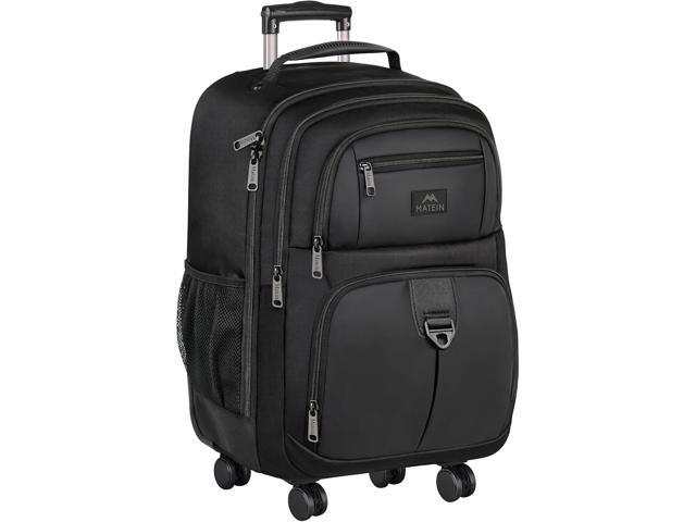MATEIN Rolling Backpack with 4 Wheels, 17 inch Roller Travel Laptop Backpack for Women Men, Large Water Resistant Business Wheeled Bag, Airline...