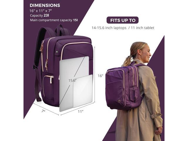 Swissdigital Design Business Laptop Backpack For Women, College Computer Backpack with USB Charging Port, Fits 15.6 Inch Laptop Travel Work...