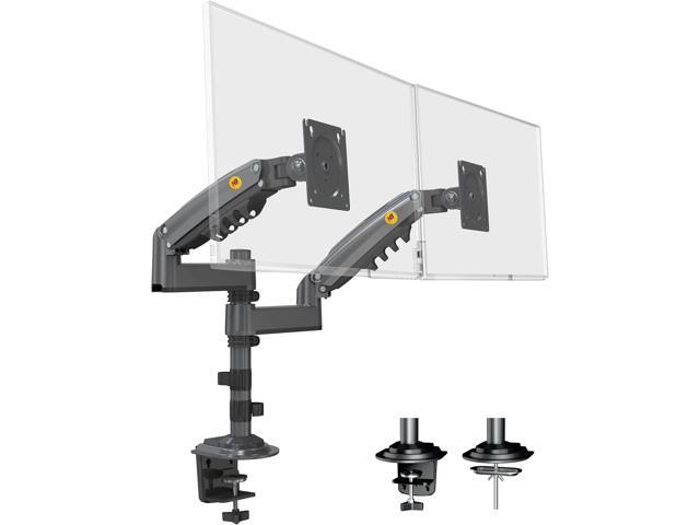 NB North Bayou Dual Monitor Desk Mount Stand Full Motion Swivel Computer Monitor Arm Fits 2 Screens up to 27'' with Load Capacity 4.4~19.8lbs for...