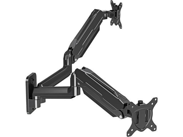 MOUNT PRO Dual Monitor Wall Mount for 13 to 32 Inch Computer Screens, Gas Spring Wall Monitor Arm for 2 Monitors, Each Holds Up to 19.8lbs, Full...