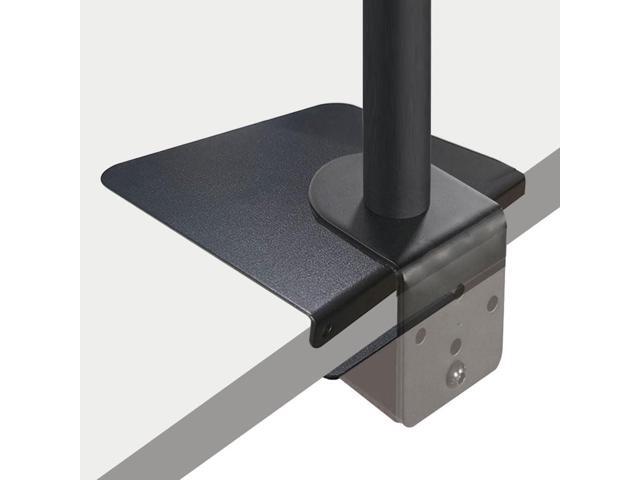 Steel Monitor Mount Reinforcement Plate Fits Most Monitor Desk Mountfor Fragile Tabletop Protection (Black, Square-1)