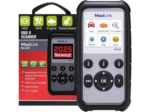 2025 Autel ML629 OBD2 Scanner ABS SRS Engine Transmission Diagnoses OBD II Full Functions Upgraded Version of AL519/AL619/ ML619 for DIYers...