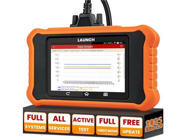 2025 LAUNCH Creader Elite V2.0 for Honda Acura OBD2 Scanner, Full Systems Bi-Directional Scan Tool, All Reset Services, Full OBD2 Code Reader,...