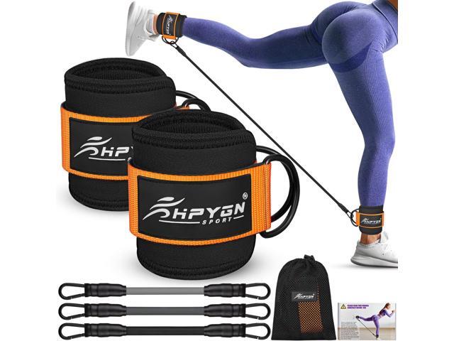 HPYGN Ankle Resistance Bands, Ankle Bands for Working Out with Cuffs, Resistance Bands for Leg Butt Training Workout Equipment for Kickbacks Hip...