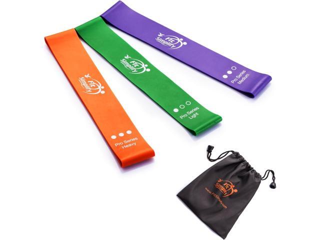 Fit Simplify Pro Series Resistance Loop Exercise Bands, Set of 3