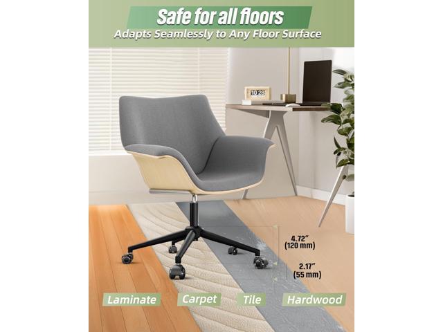 Sytopia 24''(60cm) Criss Cross Home Office Swivel Chair Base Replacement with Rubber Casters, Heavy Duty Desk Chair Reinforced Metal Leg, Universal...