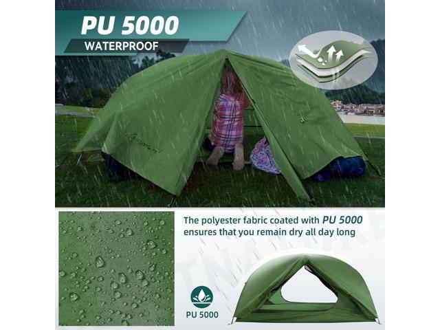 Clostnature Taurus 2 Person Backpacking Tent - Lightweight Two Person Tent for Backpacking, Easy Set Up Waterproof Camping Tent for Adults, Kids,...