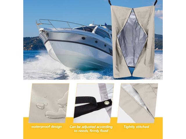 Boats Privacy Curtain Changing Room with Bag Portable Privacy Tent Easy Up Pontoon Enclosure Partition for Pontoons Boat Hanging Tent 27' W x 30' D...