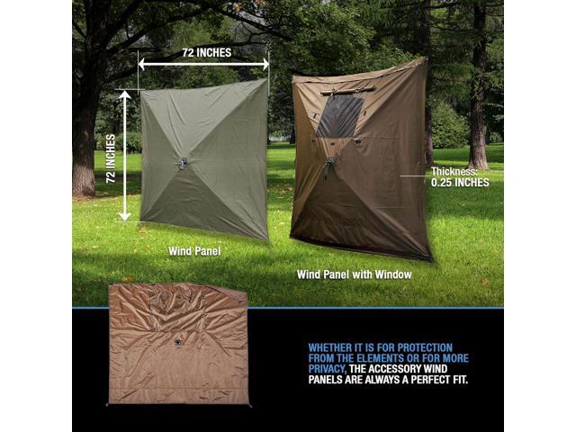 CLAM Quick-Set Wind and Sun Panel Attachment for Escape Sport Screen Shelter Canopy Tent with Carrying Bag, Accessory Only, Blue (3 Pack)