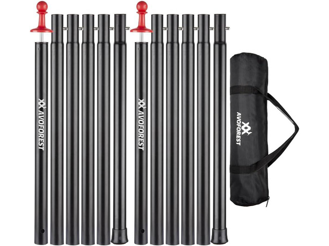 Tent Poles for Tarp, AVOFOREST Camping Tent Tarps Poles Adjustable Camping Accessories 90in Heavy Duty Poles Thicker Tent Pole with a Diameter of...