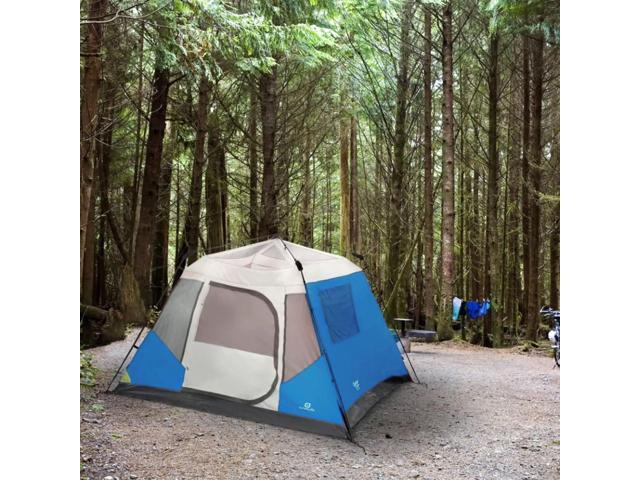 Outbound Instant Pop up Tent for Camping with Carry Bag and Rainfly Water Resistant 3 Season Dome & Cabin Tents, 5, 6, 8, and 10-Person