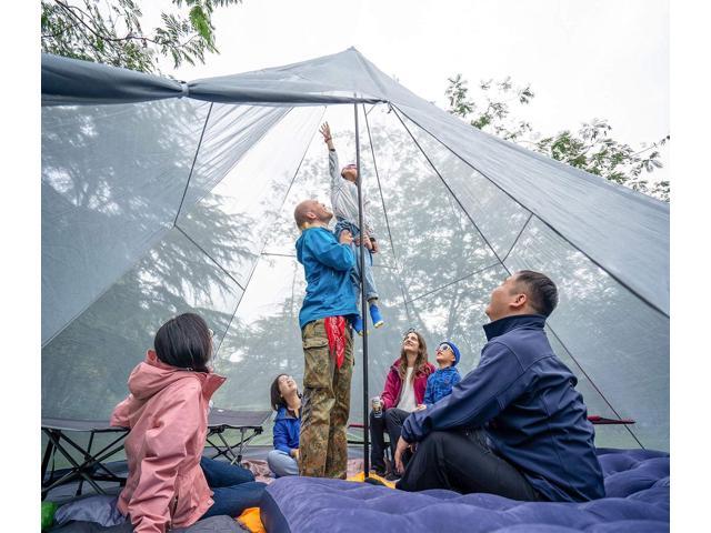 KAZOO Family Camping Tent Large Waterproof Tipi Tents 8 Person Room Teepee Tent Instant Setup Double Layer
