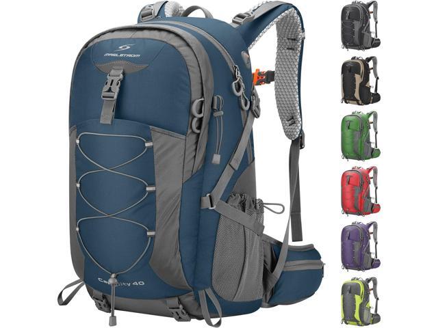 Maelstrom Hiking Backpack,Camping Backpack,40L Waterproof Hiking Daypack with Rain Cover,Lightweight Travel Backpack,Blue