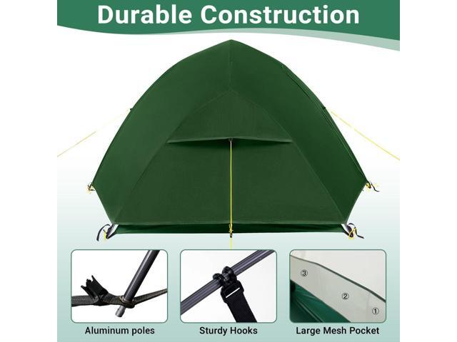 2 Person Lightweight Backpacking Tent,Ultralight Portable 20D Waterproof Nylon Tent for Camping4.4LB 3 Season Backhiking with 7001 Aluminum Poles...
