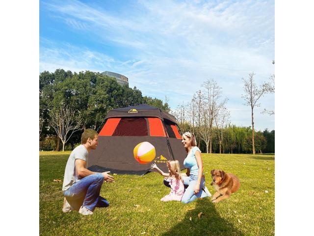 3/4 Person/6 Person Camping Tent Fast Cabin Tent with Instant Setup Tent, Weatherproof Tent Easy Quick Set Up & Pop Up in 60 Seconds with Rainfly...