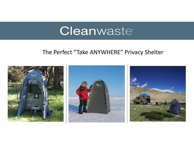 Spacious Portable Privacy Tent for Outdoor Showers, Changing Room & Compatible for Cleanwaste Camping Toilet - Surfing, Beach, Hiking, Ice Fishing...