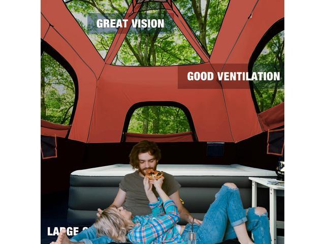 3/4 Person/6 Person Camping Tent Fast Cabin Tent with Instant Setup Tent, Weatherproof Tent Easy Quick Set Up & Pop Up in 60 Seconds with Rainfly...