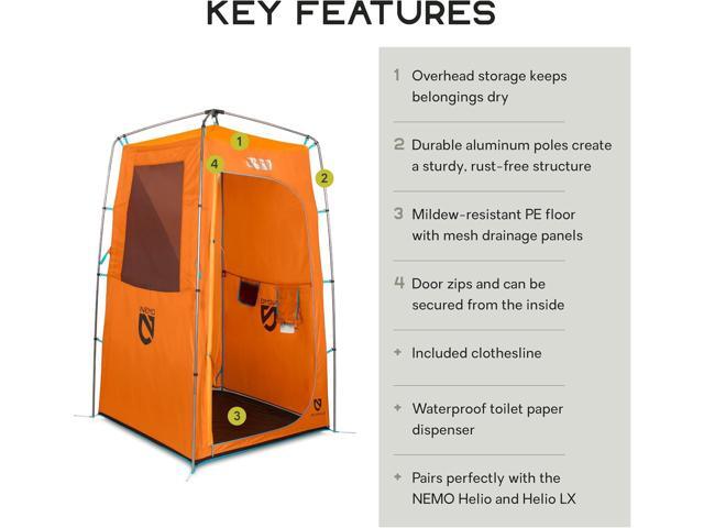 NEMO Equipment Heliopolis Privacy Shelter & Shower Tent - Monarch - One Size
