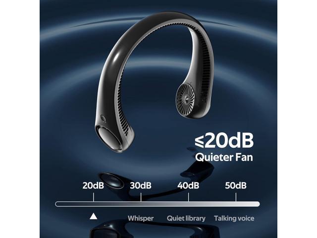 Portable Neck Fan, Hands Free Bladeless, 360° Cooling Personal Fan,Wearable Quiet Fan for Outdoor Indoor, Birthday Gifts for Men Women Mom Dad,...