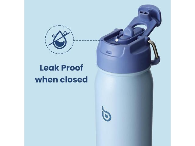 BOTTLE BOTTLE 24oz Insulated Water Bottle Stainless Steel Sport Water Bottle with Straw and Adjustable Lid Daily Pill Organizer