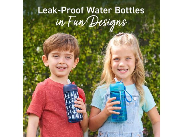 Bentgo Kids Water Bottle 2-Pack - Leak-Proof, Durable Tritan, BPA-Free 15 oz. Cup for Kids/Toddlers Ages 3+, Safe Sip Spout, & Dishwasher Safe for...