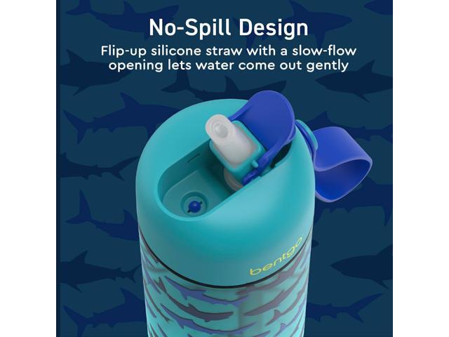 Bentgo Kids Water Bottle 2-Pack - Leak-Proof, Durable Tritan, BPA-Free 15 oz. Cup for Kids/Toddlers Ages 3+, Safe Sip Spout, & Dishwasher Safe for...