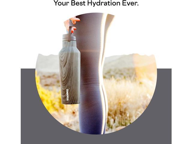Corkcicle Sport Canteen Insulated Tumbler, Burnt Wood, 20 oz Reusable Water Bottle Keeps Beverages Cold for 25 Hours & Hot 12 Hours Cupholder...