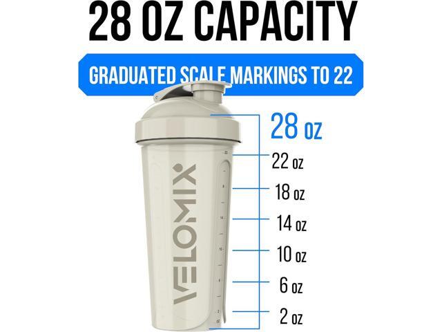 -6 PACK- 28 oz Protein Shaker Bottle for Protein Mixes - 6x Wire Whisk Leak Proof Shaker Cups for Protein Shakes Protein Shaker Bottle Pack ...