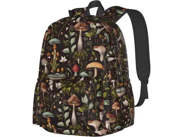 Mushroom Backpack Book Bags Lightweight Casual Laptop Backpacks Travel Daypack For Man Woman
