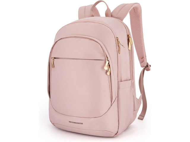 Collge Laptop Backpack, 15.6 inch Laptop Travel Backpack for women, College Computer Bookbag Casual Bag for Work Travel College, Gifts for Women,Pink