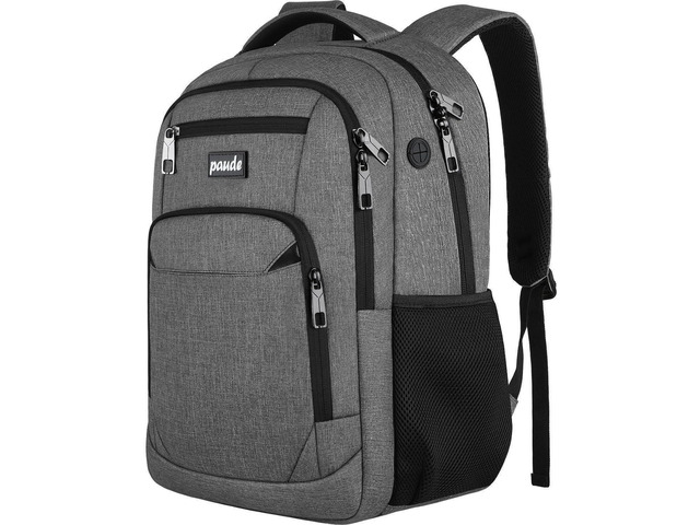 Paude Backpack for Women and Men,School College Backpack 15.6 inch Laptop bookbag with USB Port for High School Student