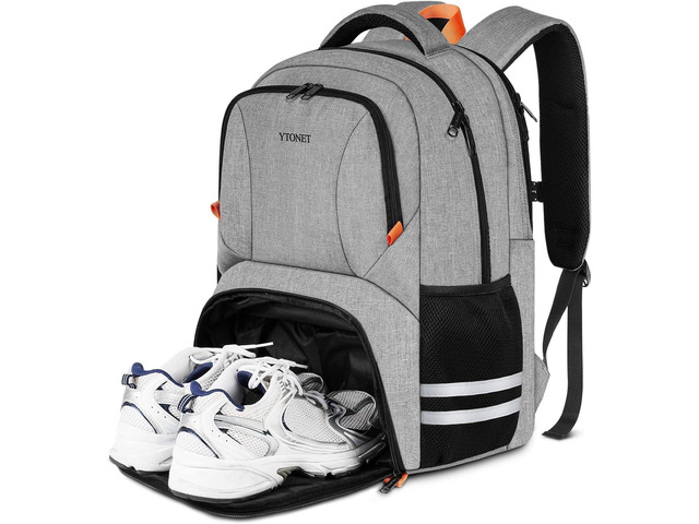 Ytonet Gym Backpack for Men Women, Backpack for Men with Shoe Compartment Water Resistant Workout Sports Bag Fits 15.6 Inch Laptop for Sports...