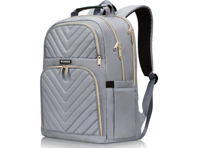 Laptop Backpack for Women, Large Middle School Backpack for Teens Girls 17.3 Inch Quilted Laptop Bag Bookbag College Bag, Work Travel Casual...